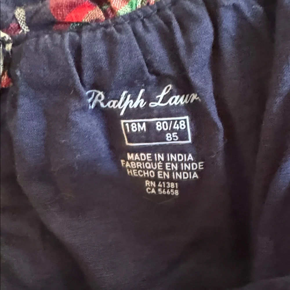 Ralph Lauren Madras Plaid Sunsuit with Hat